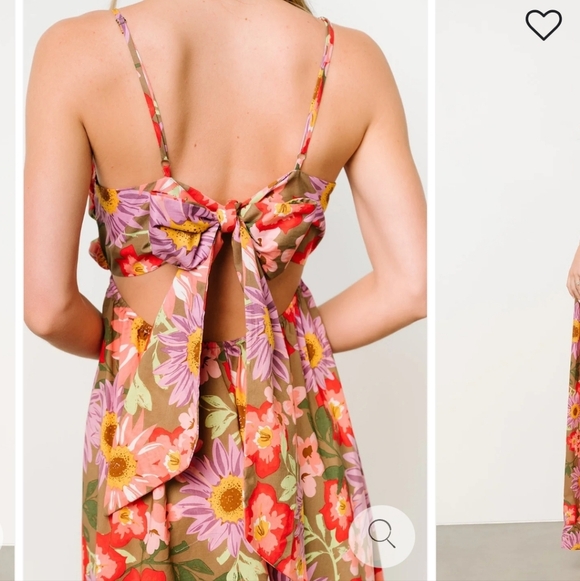 Baltic Born Rosalee Pink and Orange Floral Maxi Dress - Picture 11 of 11